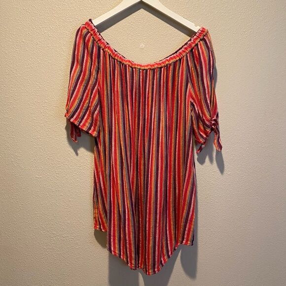 Rip Curl Swim Coverup Dress Surf Sedona Multi Color Jacquard Size Large - Picture 3 of 10